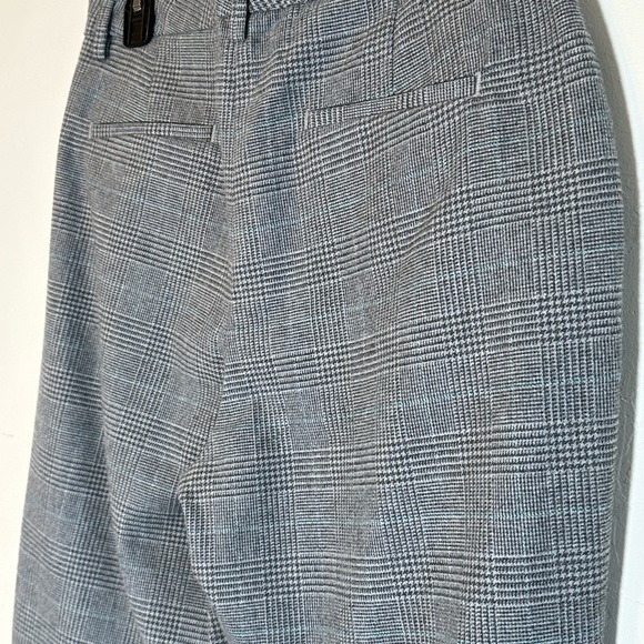 L.L. Bean Classic Fit Gray Plaid 100% Cotton Fully Lined Career Trousers Sz 10 - Picture 8 of 11